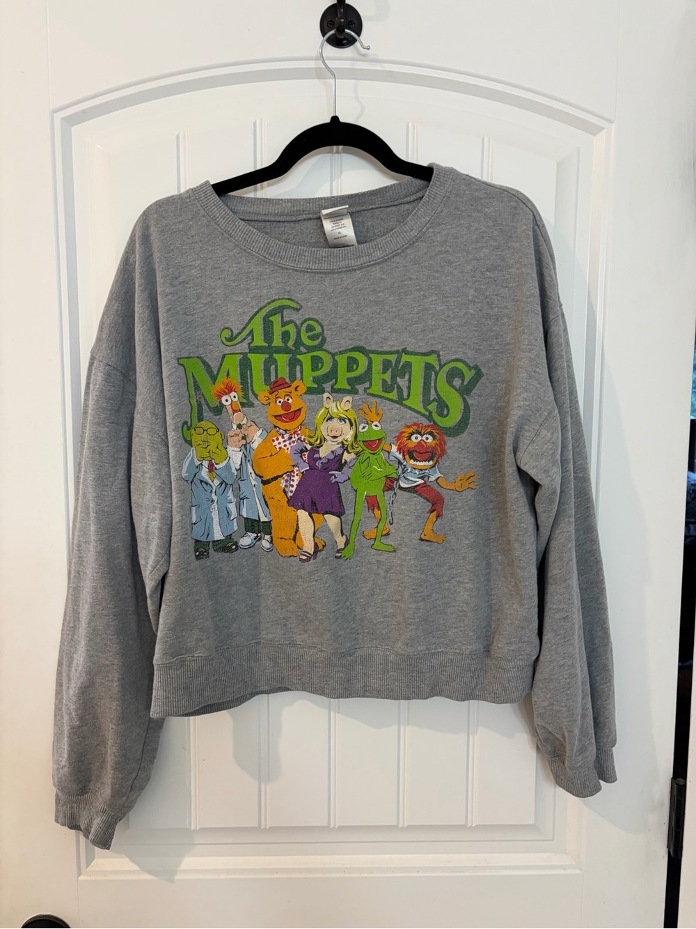 Disney Gray Muppets Crewneck Graphic Sweatshirt